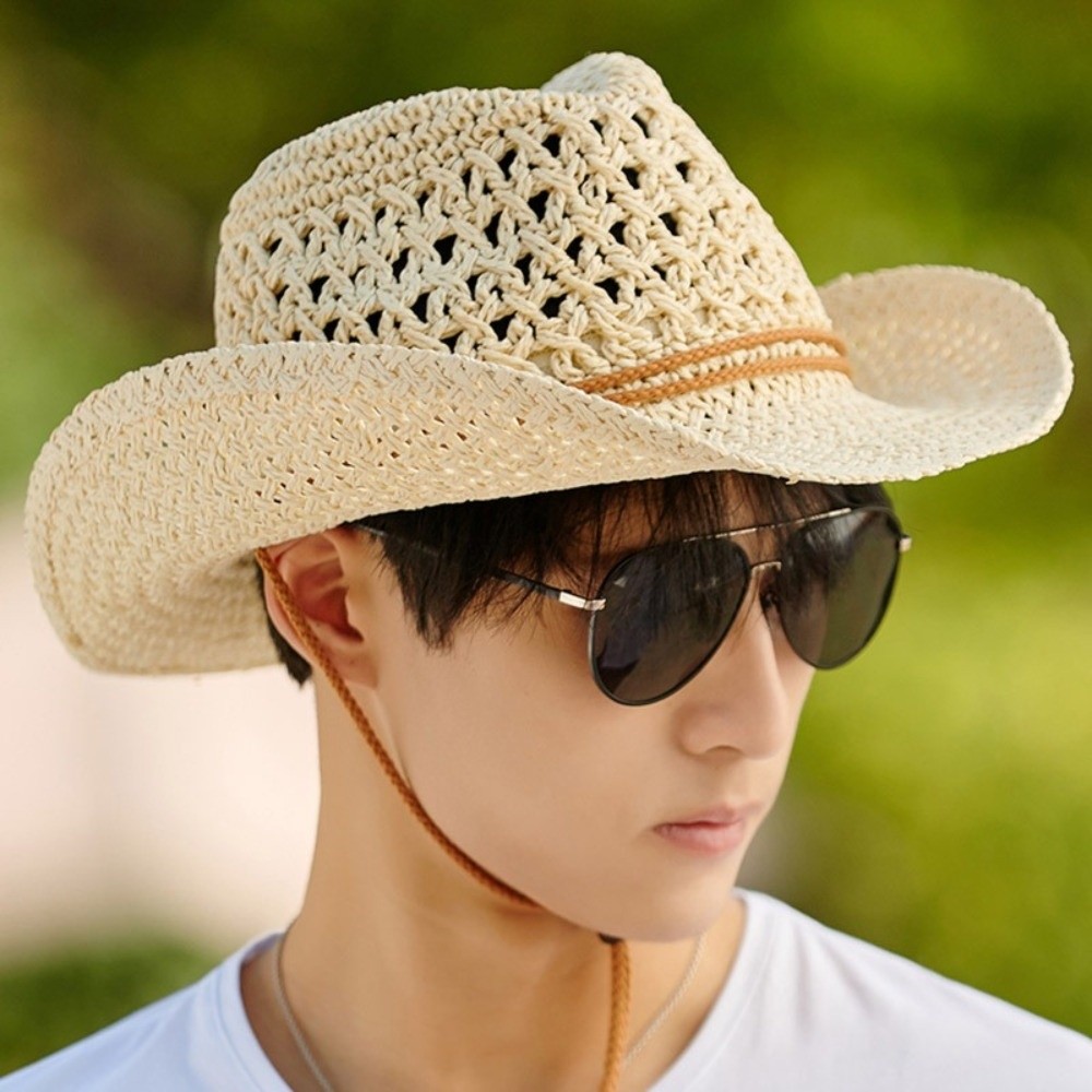 Retro Wide Brim Sunscreen Stra - đánh giá và giá Cowboy Hat Straw